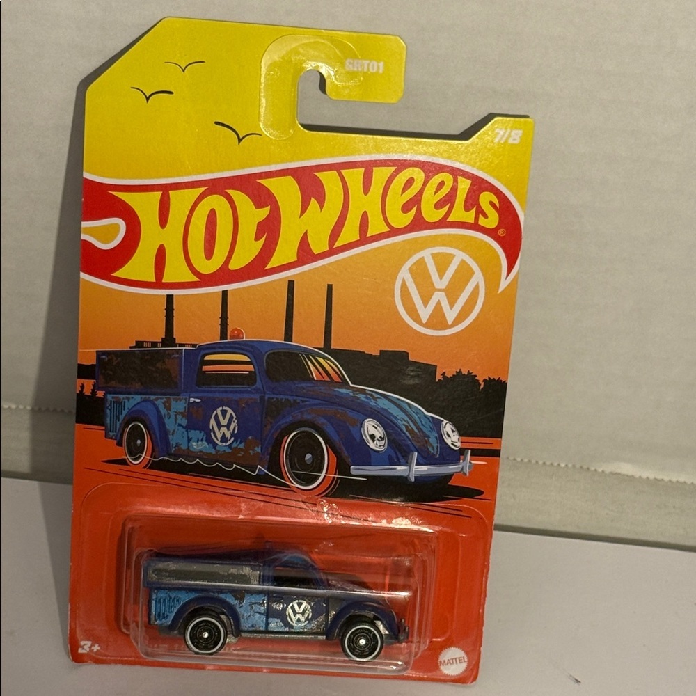 2025 Mattel Hot Wheels 49 Volkswagen beetle pick up Blue 7/8